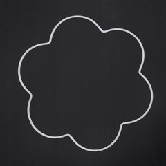 Blomst i Metal farve hvid