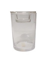 Cylinder glas med løs top