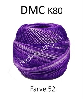DMC K80 farve 52 lilla multi