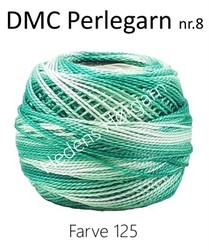 DMC Perlegarn nr. 8 farve 125 grøn multi