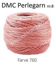DMC Perlegarn nr. 8 farve 760