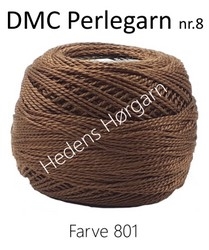 DMC Perlegarn nr. 8 farve 801