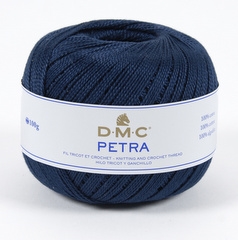 DMC Petra nr. 5 farve 5823 marine blå