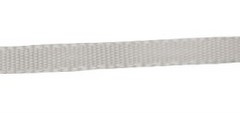 Dekorationsbånd med riflet overflade 6 mm farve hvid