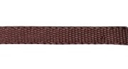 Dekorationsbånd med riflet overflade 7 mm farve mørkbrun