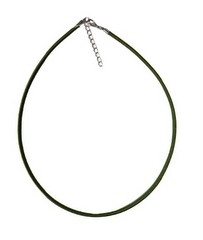 Halssnøre tyk farve lys oliven