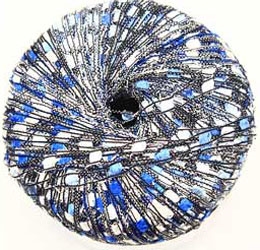 Stigegarn farve 37021 blå med sølv