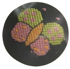 Knap Badges kit sommerfugl sort