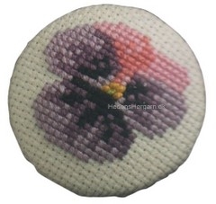 Knap Badges kit viol hvid