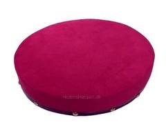 Kniplebræt med drejefod Ø 35 cm mørk rød