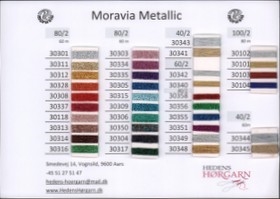 Moravia metallic farvekort 