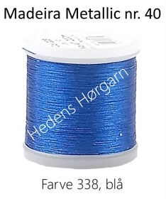 Madeira Metallic nr. 40 farve 338 blå