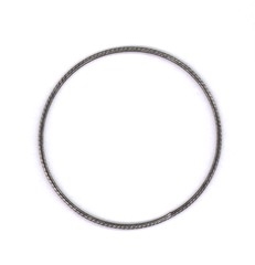 Metal ring ø7 cm farve mat sølv