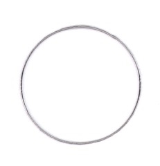 Metal ring ø7 cm farve sølv