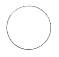 Metal ring ø15 cm farve sølvgrå