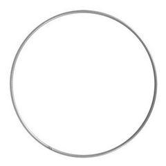 Metal ring ø20 cm farve sølvgrå