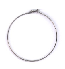 Metal ring farve sølv mat