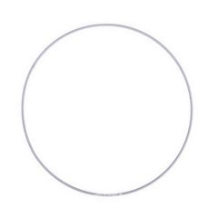Metalring ø25 cm farve hvid
