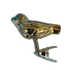 Mini fugl farve guld
