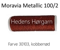 Moravia Metallic 100/2 farve 30103 rød
