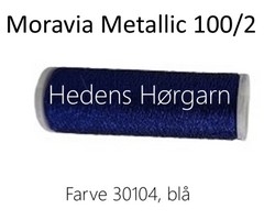 Moravia Metallic 100/2 farve 30104 blå
