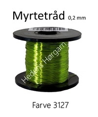 Myrtetråd 0,2 mm farve 3127 grøn