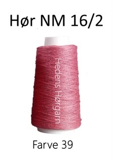 Hør NM 16/2 farve 39 Gl. rosa