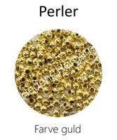 Perler 4 mm farve guld