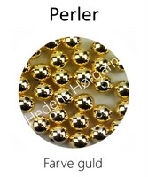 Perler 5 mm farve guld