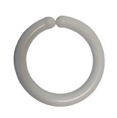 Plastik C ring 6 cm farve hvid