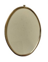 Ramme Oval metal farve guld