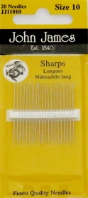 Synåle med spids nr. 10 Sharps