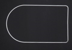 Vindue i Metal farve hvid