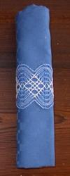 AN 0886 Blå blomst servietbånd