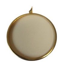 medaljon farve guld Ø40